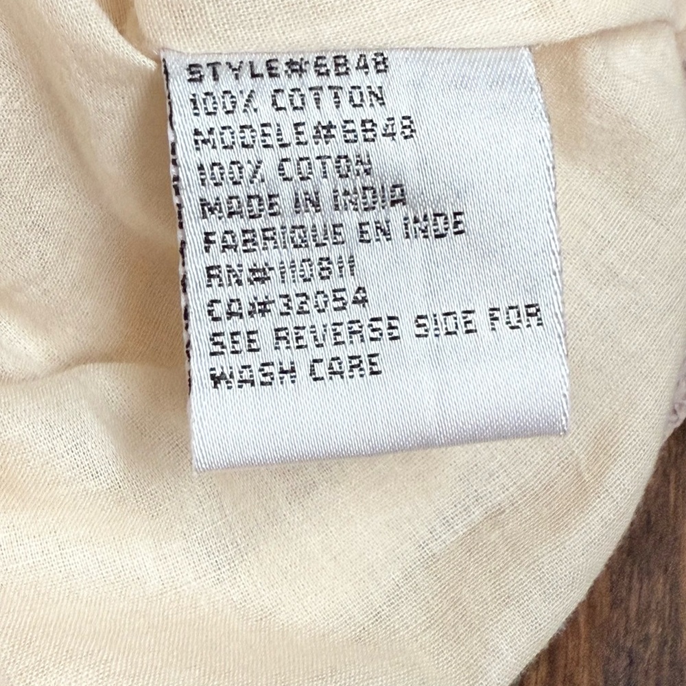 NWOT Anthropologie Cream Ruffled Fitted Blouse - Picture 9 of 10